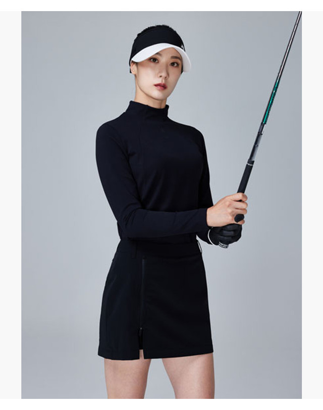 데상트 골프 여성 조직감 베이스레이어 (DQ32WFIN9G) 착용컷