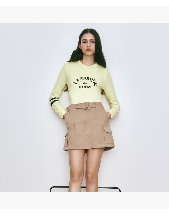 르꼬끄 스포르티브 르꼬끄 골프 여성 양옆 포켓디테일 A라인 스커트 (GP112LSK13) 착용컷
