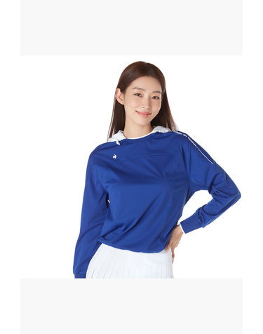 여성 솔리드 탈부착 후드 라운드 티셔츠 (GP322LRL81)