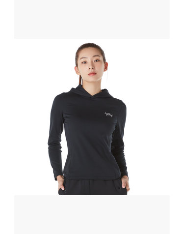 여성 솔리드 후드 이너 티셔츠 (GP422LTLO3)