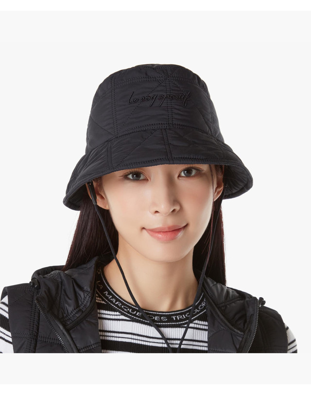 르꼬끄 스포르티브 르꼬끄 골프 여성 퀼팅 버킷햇 (GP322LCP96) 착용컷