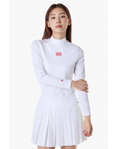 여성 골지 하이넥 티셔츠 (GQ122LIL21)