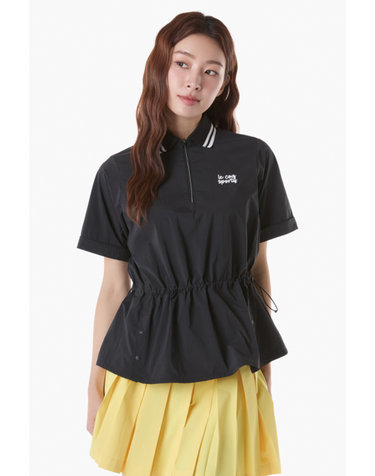 여성 중기장 우븐 반집업 티셔츠 (GQ122LTS36)