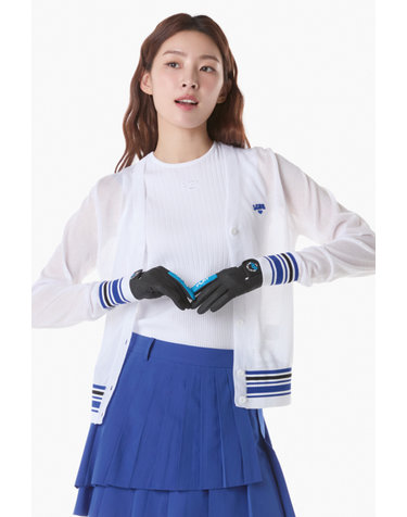 여성 V넥 배색포인트 여름 가디건 (GQ222LKC41)