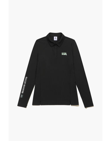 여성 골지 긴팔 카라 티셔츠 (GQ322LTL81)