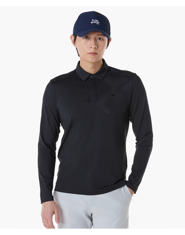 르꼬끄 스포르티브 르꼬끄 골프 남성 DOT CAMO 티셔츠 (GQ121MTL21) 착용컷
