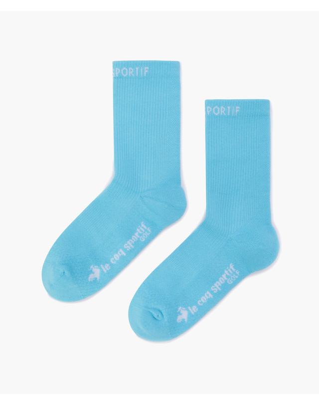 르꼬끄 스포르티브 르꼬끄 골프 여성 로고포인트 크루 삭스 (GQ322LSO82) 착용컷