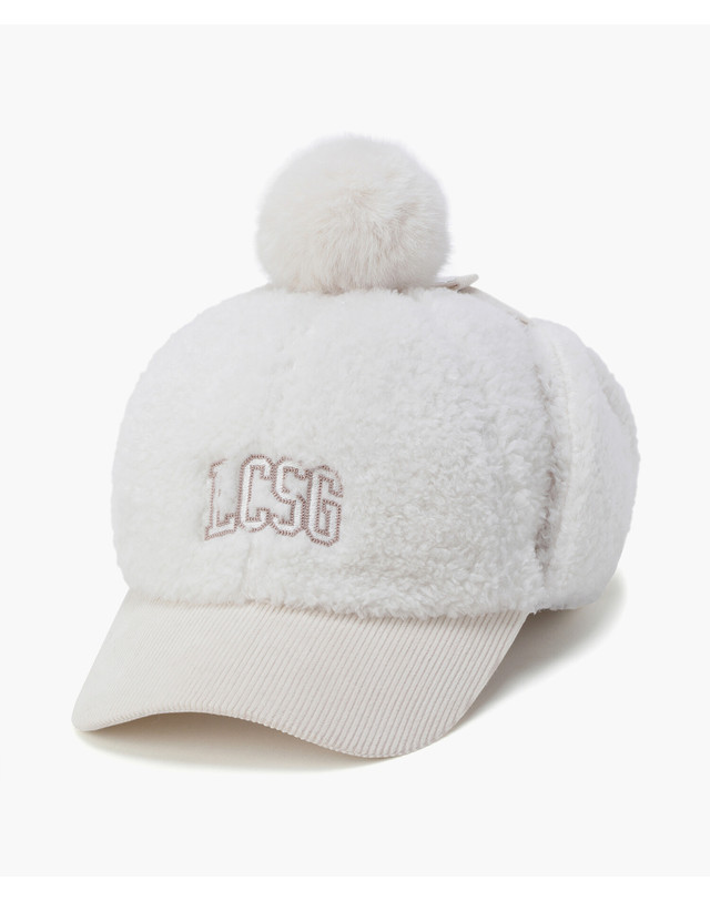 르꼬끄 스포르티브 르꼬끄 골프 여성 부클 귀달이 볼캡 (GQ322LCP91) 착용컷