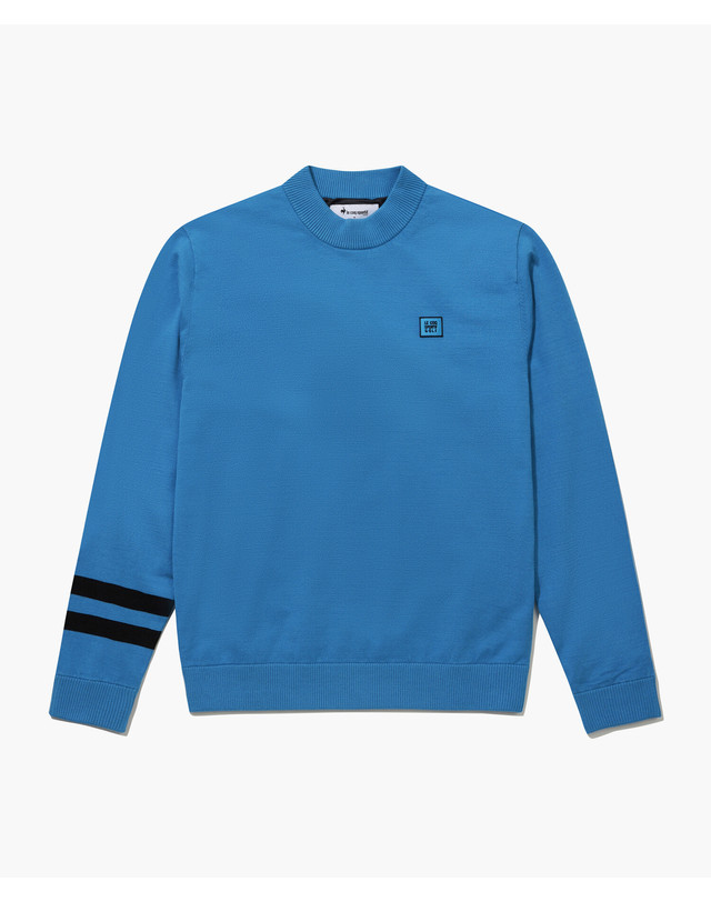르꼬끄 스포르티브 르꼬끄 골프 남성 에센셜 방풍 스웨터 _BLUE GQ421MKPO9 착용컷