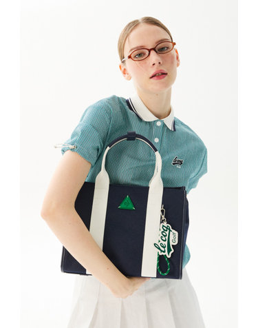 여성 사각 토트백 (키링 SET) _NAVY GR122LBG34