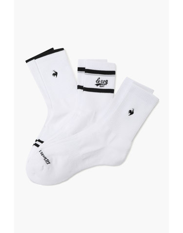 남성 에센셜 미들 삭스 3PACK 세트 _WHTE GR121MSO22