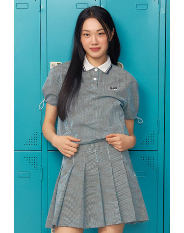 여성 시어서커 카라 반팔 티셔츠 _GREN GR222LTS44