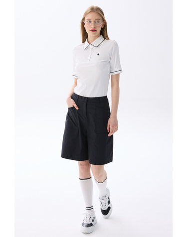 여성 밴딩 5부 버뮤다 팬츠 _BLCK GR222LSP41