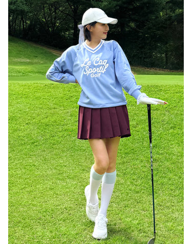 [배우 정혜성 PICK] 여성 밴딩 플리츠 스커트 _WINE GR322LSK81