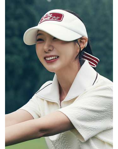 여성 코듀로이 하이 바이저 _WHTE GR322LSV81