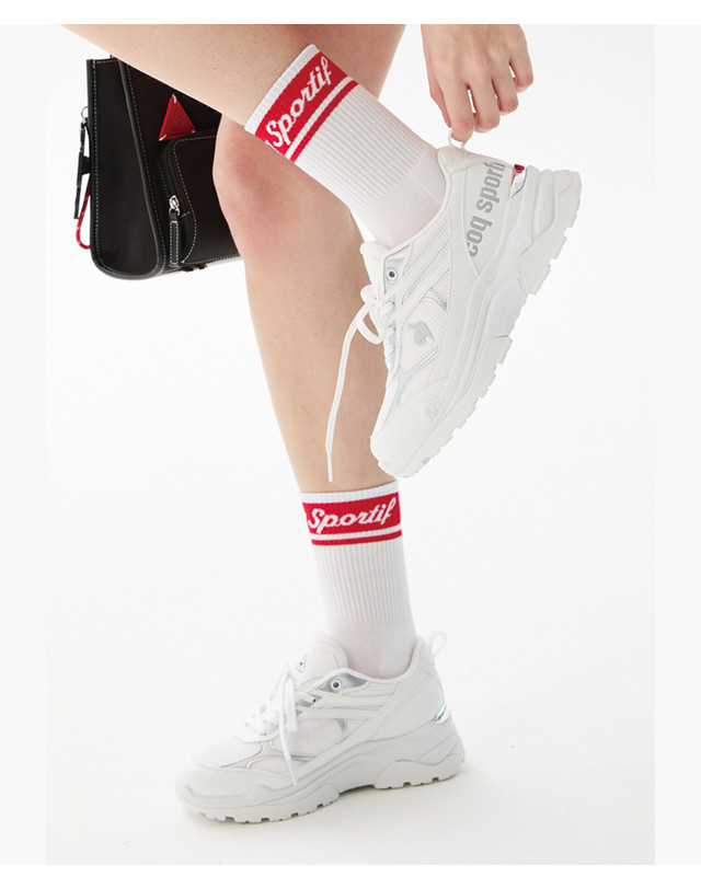르꼬끄 스포르티브 르꼬끄 골프 BIRKIE MESH (벌키 메쉬) 화이트 GR122LSH21 착용컷