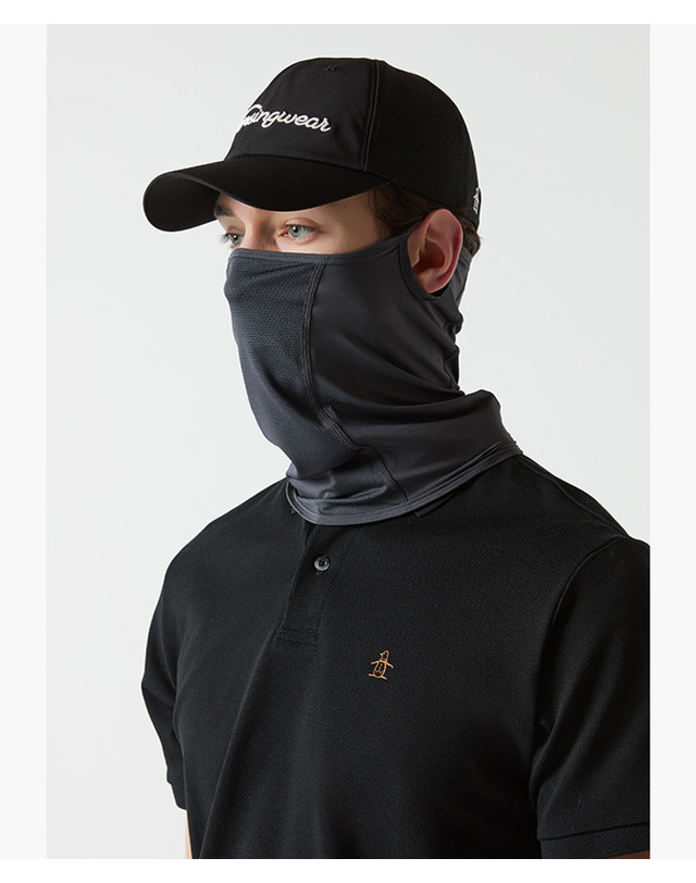 먼싱웨어 공용 냉감 풀오버 차콜그레이(MQ121MCM31) 착용컷
