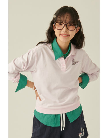 여성 에센셜 카라 긴팔티셔츠(MQ322PTL81)