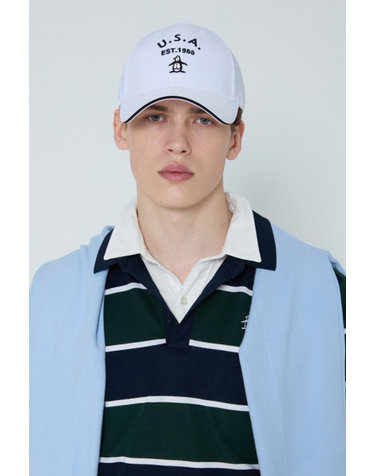 남성 메쉬 트러커 캡 화이트 MR221MCP43
