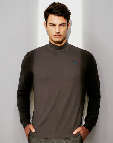 USPA 화이트라벨 양기모 남성 모크넥(차콜)_MP21-TS303CH