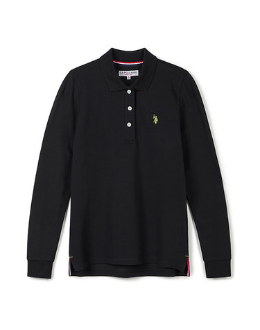 [USPA] 여성 봄 피케 티셔츠_(블랙)_WP25-TS107