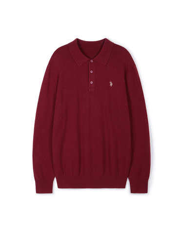 [USPA] 남성 메리노울 니트_(버건디)_MP25-KT401BU