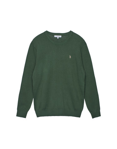 [USPA] 남성 긴팔 라운드 니트 (카키)_MP26-KT116