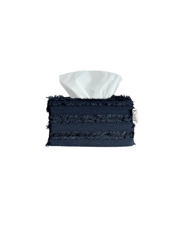 Navy Tango Fringe 티슈케이스 2sizes