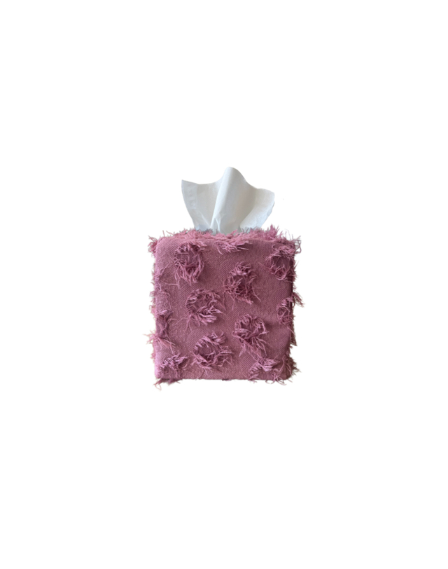 칸드 Rosepink Fringe 티슈케이스 2sizes 착용컷
