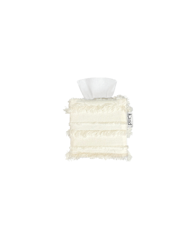 칸드 Cream Tango Fringe 티슈케이스 2sizes 착용컷