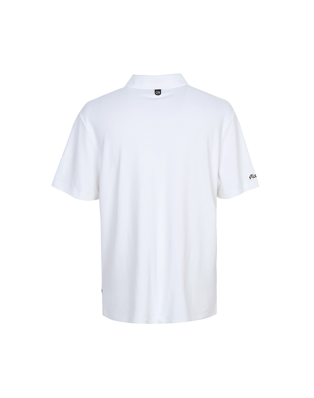 말본골프 말본골프 골프웨어 남성 반팔티셔츠 M9403 WHT 착용컷