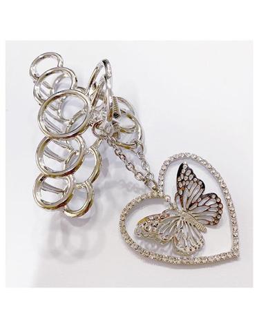Shining Heart Butterfly Hair clip