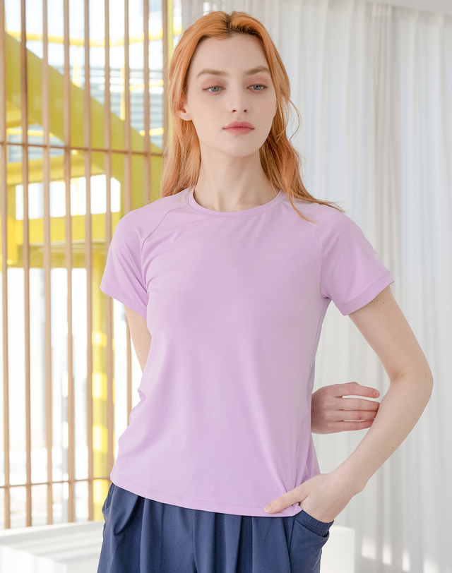 뒤란 뒤란 젤로 메쉬 스트레치 티셔츠 DTF4S-3058 4colors 착용컷