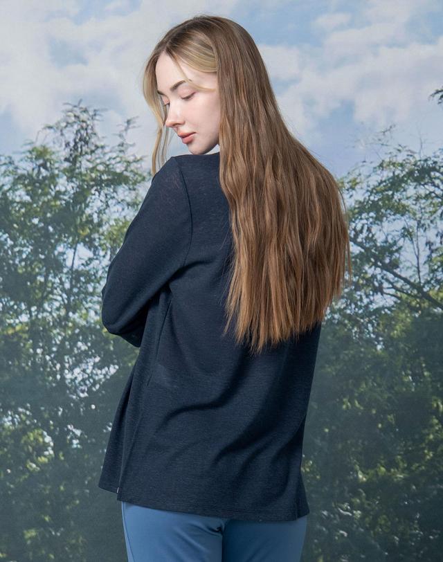 뒤란 뒤란 린넨 이지 롱 7부 티셔츠 DTF5S-4156 3colors 착용컷