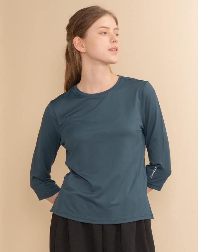 뒤란 뒤란 에어 스트레치 7부 티셔츠 DTF5W-4166 4colors 착용컷