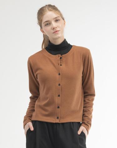 뒤란 리브드 버튼 텍스처 가디건 DTF6W-5161 3colors