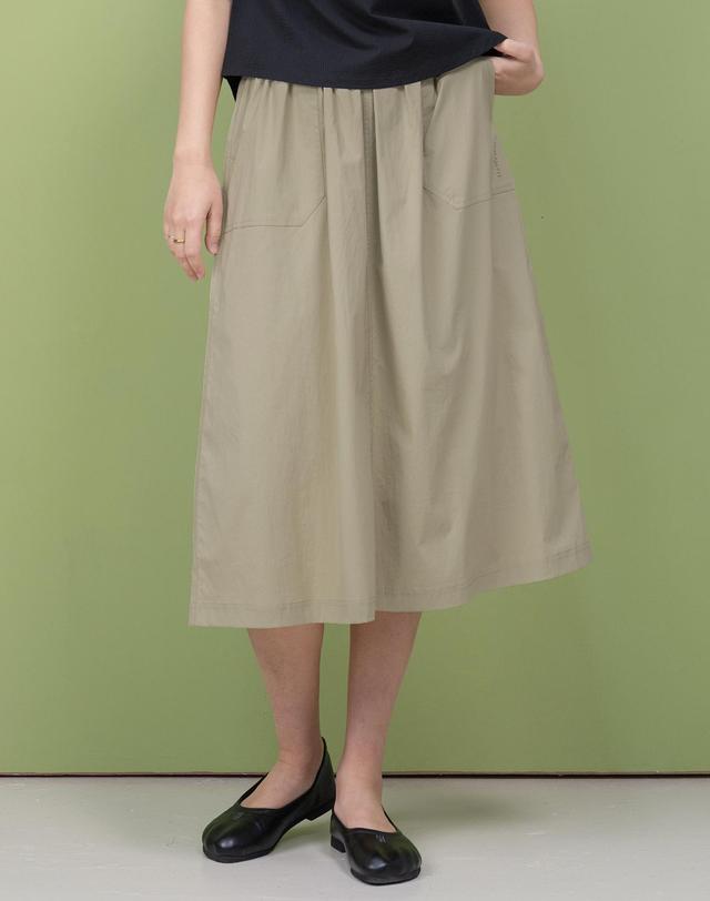 뒤란 뒤란 밴딩 A라인 스커트 DBF6S-9245 3colors 착용컷