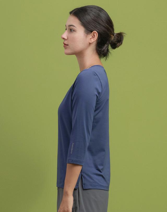 뒤란 뒤란 에어 스트레치 7부 티셔츠 DTF6W-4183 4colors 착용컷