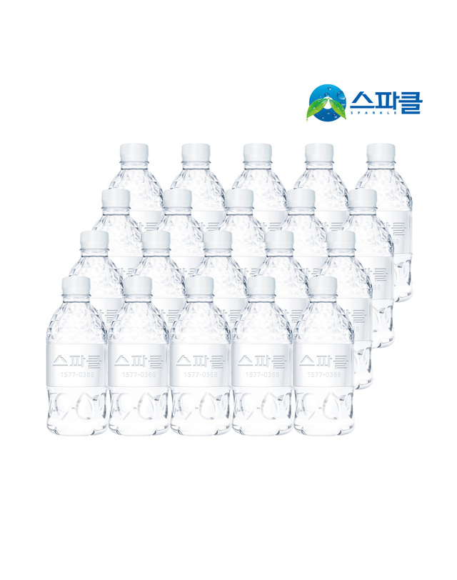 스파클 스파클 무라벨 생수 330mlX40병 물330ml 착용컷