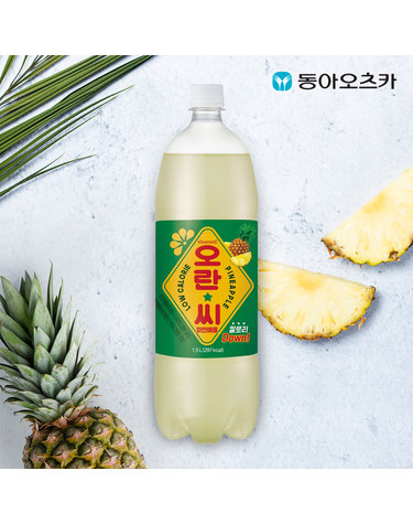 오란씨 파인 1.5L 페트 12입 (무료배송) 탄산음료 과일탄산