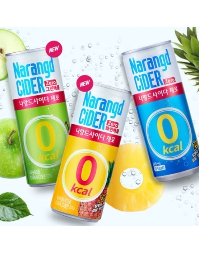 동아오츠카 나랑드사이다 245ml 캔 그린애플 / 파인애플 택1 착용컷