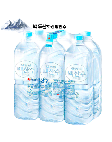 백산수 무라벨 2l x 12입 (당일출고+무료배송) 생수2리터