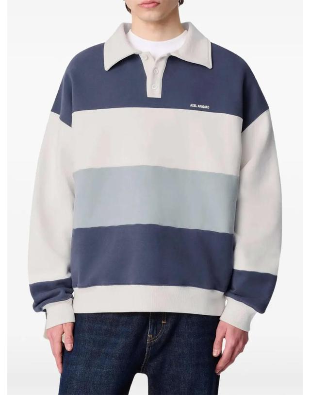 악셀아리가토 [해외직구] 26 FW 악셀아리가토 Anchor striped polo shirt A4227001 TP458576557 착용컷