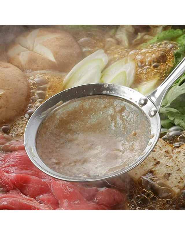 시모무라 [시모무라] 올스텐 미세 거름망 거품국자 대형 (43285) 착용컷
