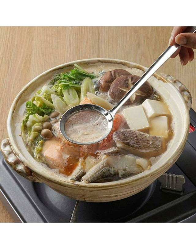 시모무라 [시모무라] 올스텐 미세 거름망 거품국자 (27538) 착용컷