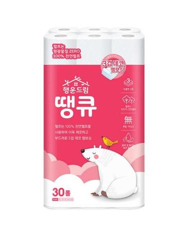 행운드림 땡큐 3겹 14m 30롤 1팩 휴지 두루마리 화장실 화장지