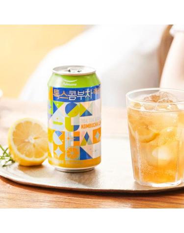 [풀무원] 톡스콤부차 레몬 350ml X 24입 건강음료 음료수 se