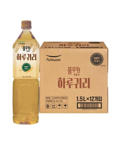 [풀무원] 곡물차 하루귀리 1.5LX12개 음료수 차음료 귀리음료