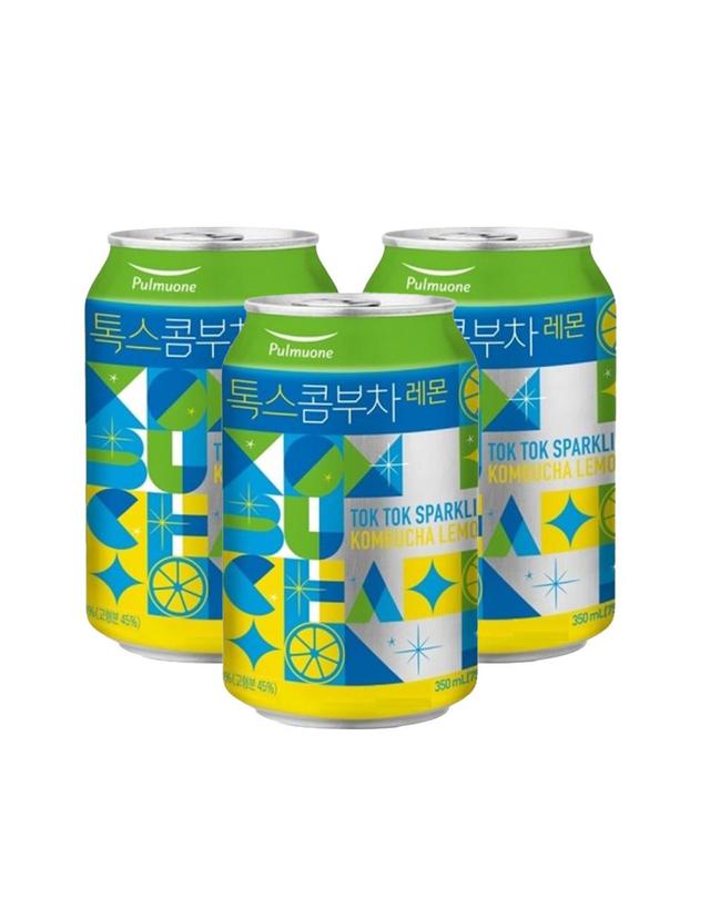 풀무원 생수 [풀무원] 톡스콤부차 레몬 350ml X 24입 건강음료 음료수 se 착용컷
