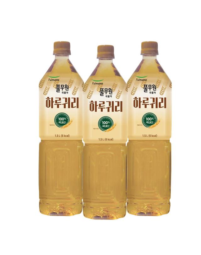 풀무원 생수 [풀무원] 곡물차 하루귀리 1.5LX12개 음료수 차음료 귀리음료 착용컷